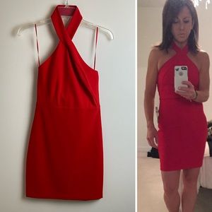 EXPRESS Halter Dress Red Size 2 NWT